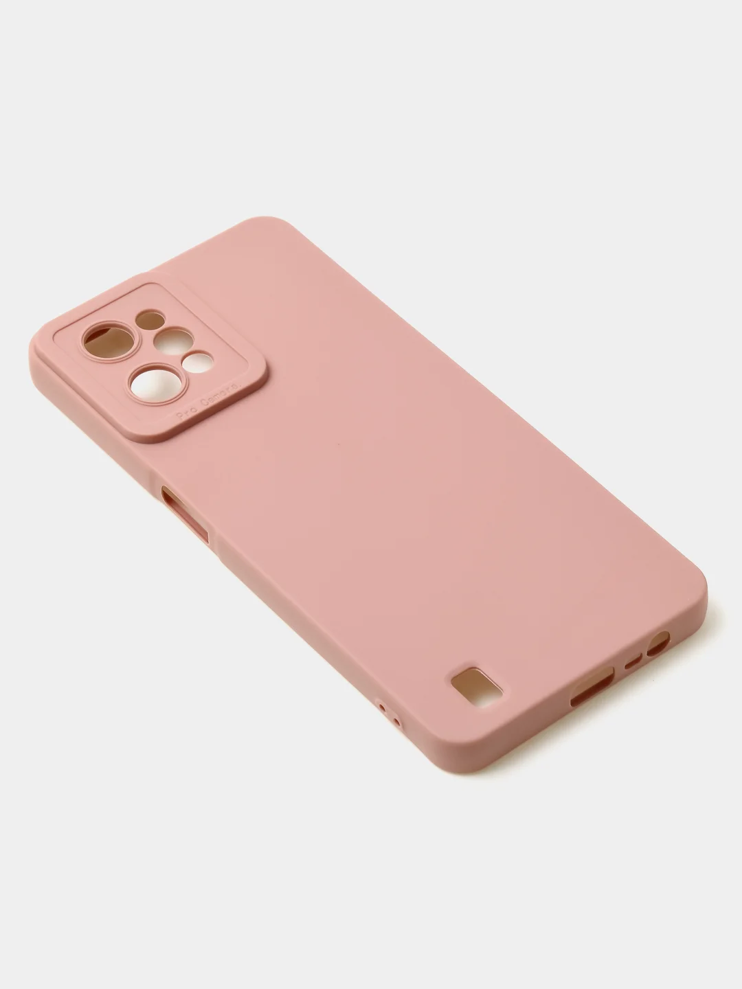 Пудровый чехол для Realme C31 (4G), матовый, с дополнительной защитой камеры