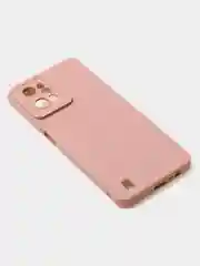 Пудровый чехол для Realme C31 (4G), матовый, с дополнительной защитой камеры