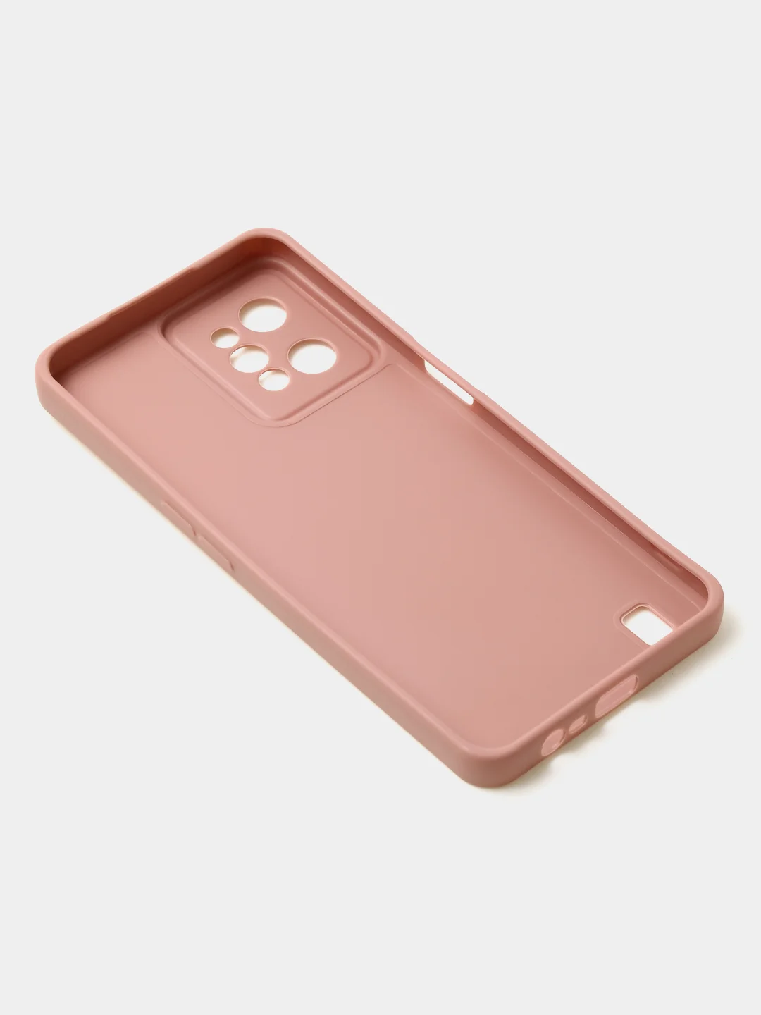 Пудровый чехол для Realme C31 (4G), матовый, с дополнительной защитой камеры