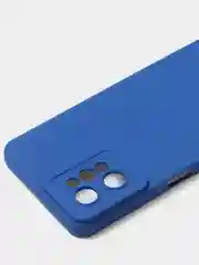 Синий чехол для Realme C31 (4G), матовый, с дополнительной защитой камеры