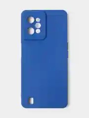 Синий чехол для Realme C31 (4G), матовый, с дополнительной защитой камеры