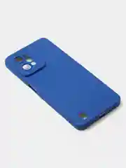Синий чехол для Realme C31 (4G), матовый, с дополнительной защитой камеры