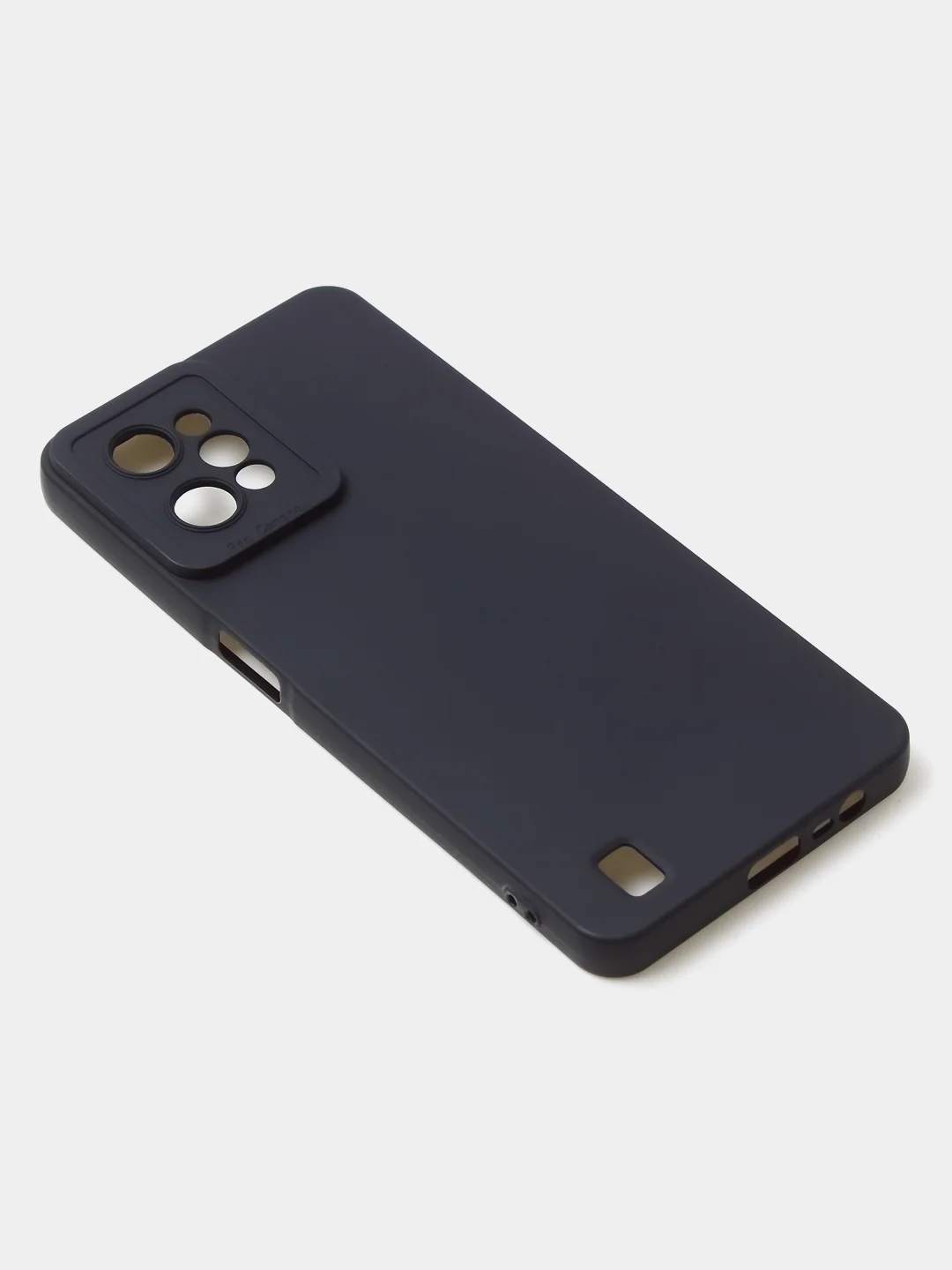 Черный чехол для Realme C31 (4G), матовый, с дополнительной защитой камеры