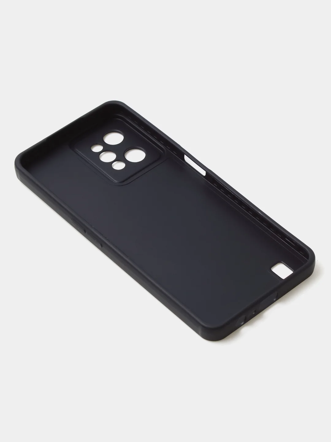 Черный чехол для Realme C31 (4G), матовый, с дополнительной защитой камеры