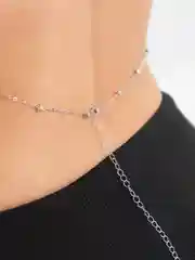 Серебряный цепочка на тело