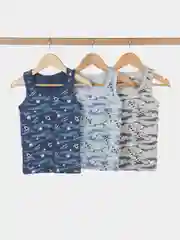 Синий майка для мальчика Baykar, 3 шт