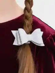 Серый бантики на резинке