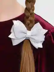 Серый бантики на резинке