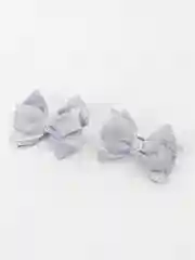 Серый бантики на резинке