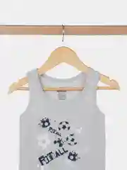 Серый меланж майка для мальчика Baykar, 3 штуки