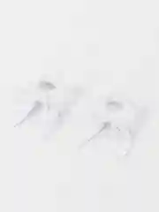 Белый бантики для волос на резинке