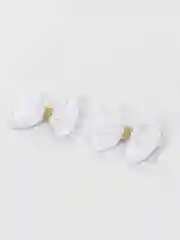 Белый бантики на резинке