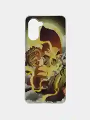 Бронзовый чехол Realme 10 (Реалми 10), силиконовый, с рисунком