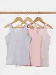 Бежевый меланж майка для девочки Baykar, 3 шт