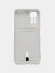 Белый чехол Xiaomi Redmi Note 11 4G, Redmi Note 11S  Редми Нот 11 / Нот 11С с карманом для карты
