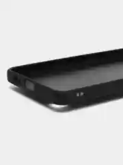 Черный чехол Realme C31 / Реалми С31, силиконовый, под кожу, с кольцом