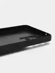 Темно-синий чехол Samsung Galaxy A53, Самсунг Галакси А53, силиконовый, под кожу, с кольцом