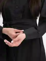 Черный платье женское с длинным рукавом