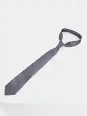 Серебряный мужской галстук, 140 см