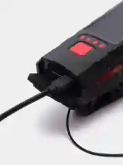Велосипедный фонарь светодиодный MT-003 с солнечной батареей (3000mAh) с клаксоном