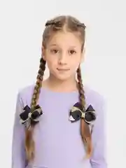 Черный бантики на резинке