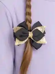 Черный бантики на резинке