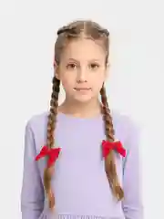 Красный бантики для волос на резинке