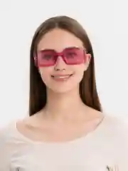 Розовый женские прямоугольные солнцезащитные очки