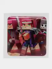 Индиго 3d-стикеры, наклейки на телефон Minecraft (Майнкрафт), Маша и Медведь