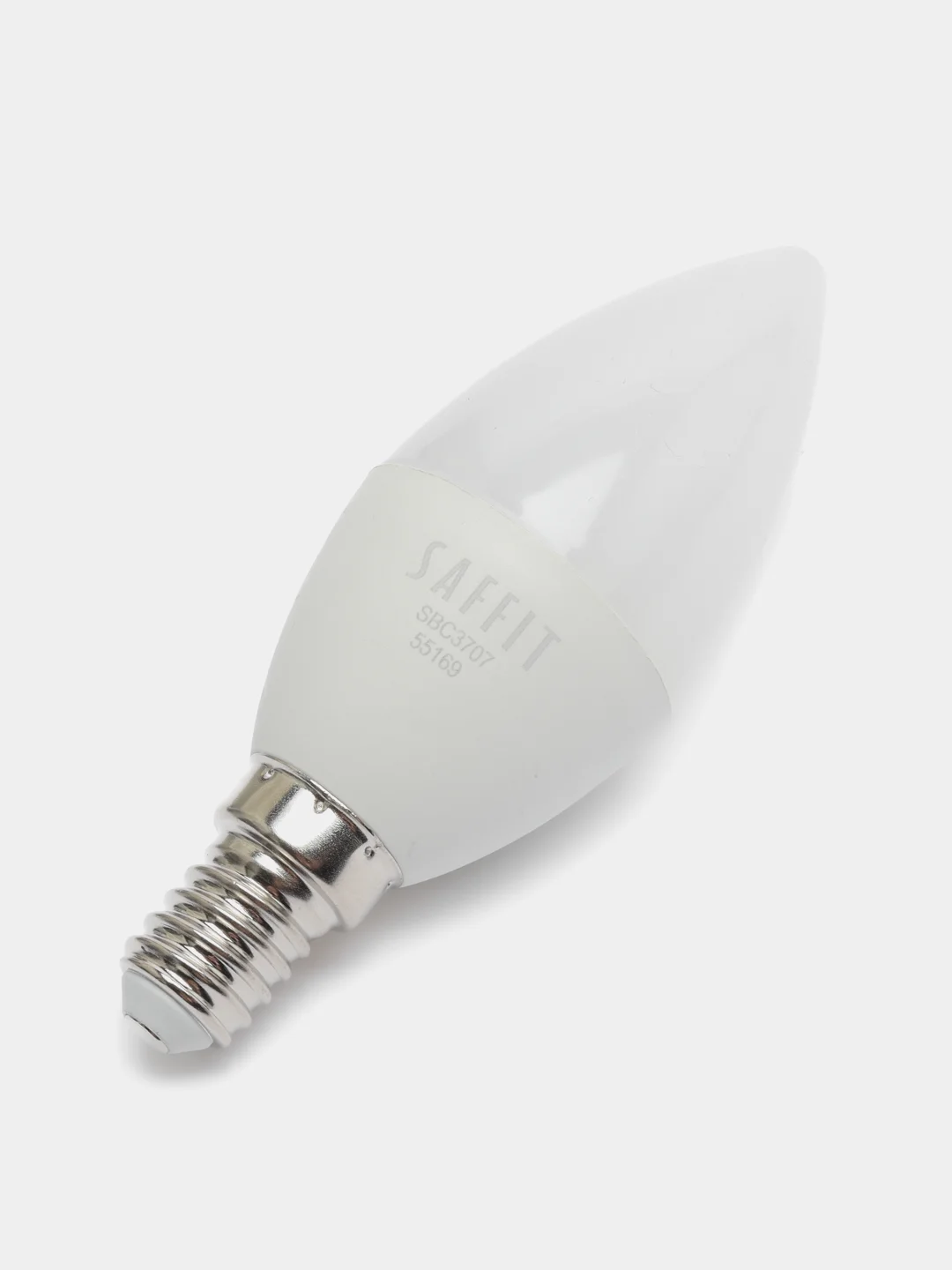 Лампа светодиодная, 7W 230V E14 6400K C37, SBC3707, 55169