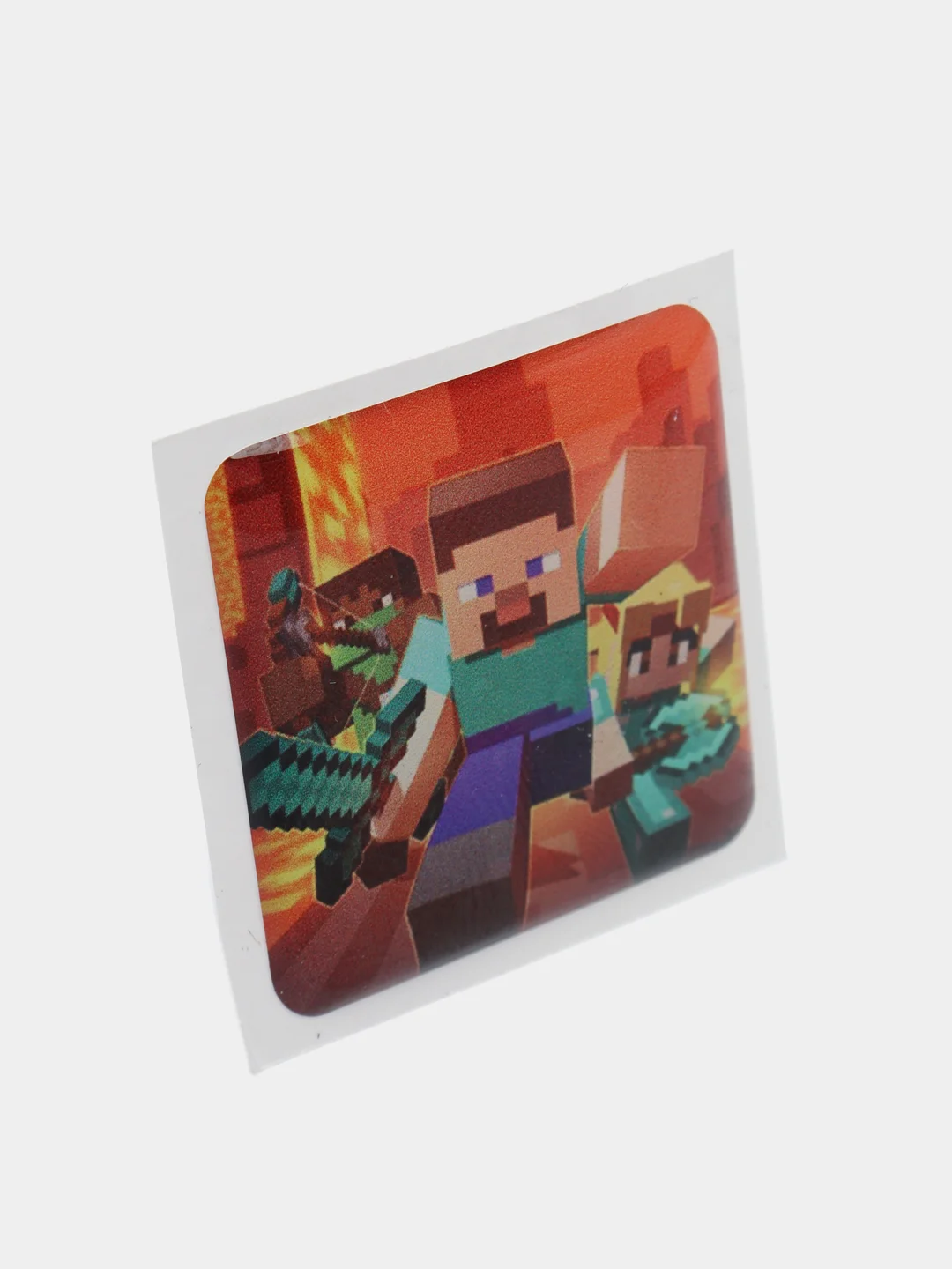 Золотистый хаки 3d-стикеры, наклейки на телефон Minecraft (Майнкрафт), Маша и Медведь