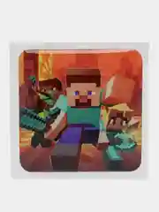 Золотистый хаки 3d-стикеры, наклейки на телефон Minecraft (Майнкрафт), Маша и Медведь