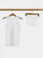 Белый комплект нижнего белья для мальчика DANNI Basic, трусы + майка, от 1 до 12 лет