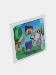 Золотой 3d-стикеры, наклейки на телефон Minecraft (Майнкрафт), Маша и Медведь