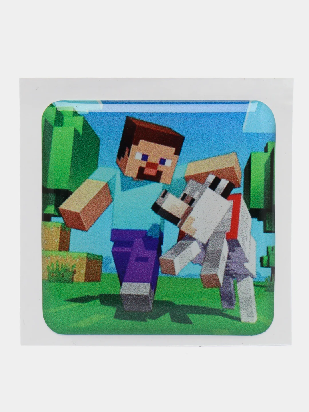 Золотой 3d-стикеры, наклейки на телефон Minecraft (Майнкрафт), Маша и Медведь