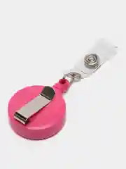 Фуксия держатель-рулетка для пропуска и карты