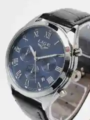Серый металлик мужские наручные часы Lige LG9852 с хронографом, в подарочной упаковке