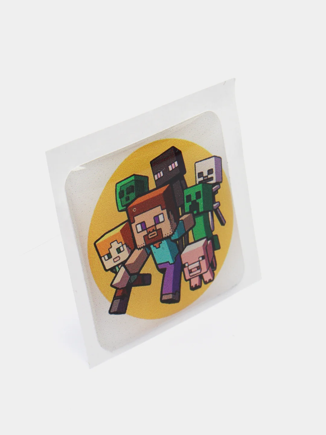 Бордовый 3d-стикеры, наклейки на телефон Minecraft (Майнкрафт), Маша и Медведь