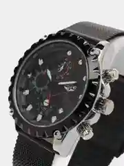 Хром мужские наручные часы Lige 9821 c хронографом, в подарочной упаковке