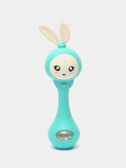 Музыкальная игрушка погремушка для новорожденных Зайка