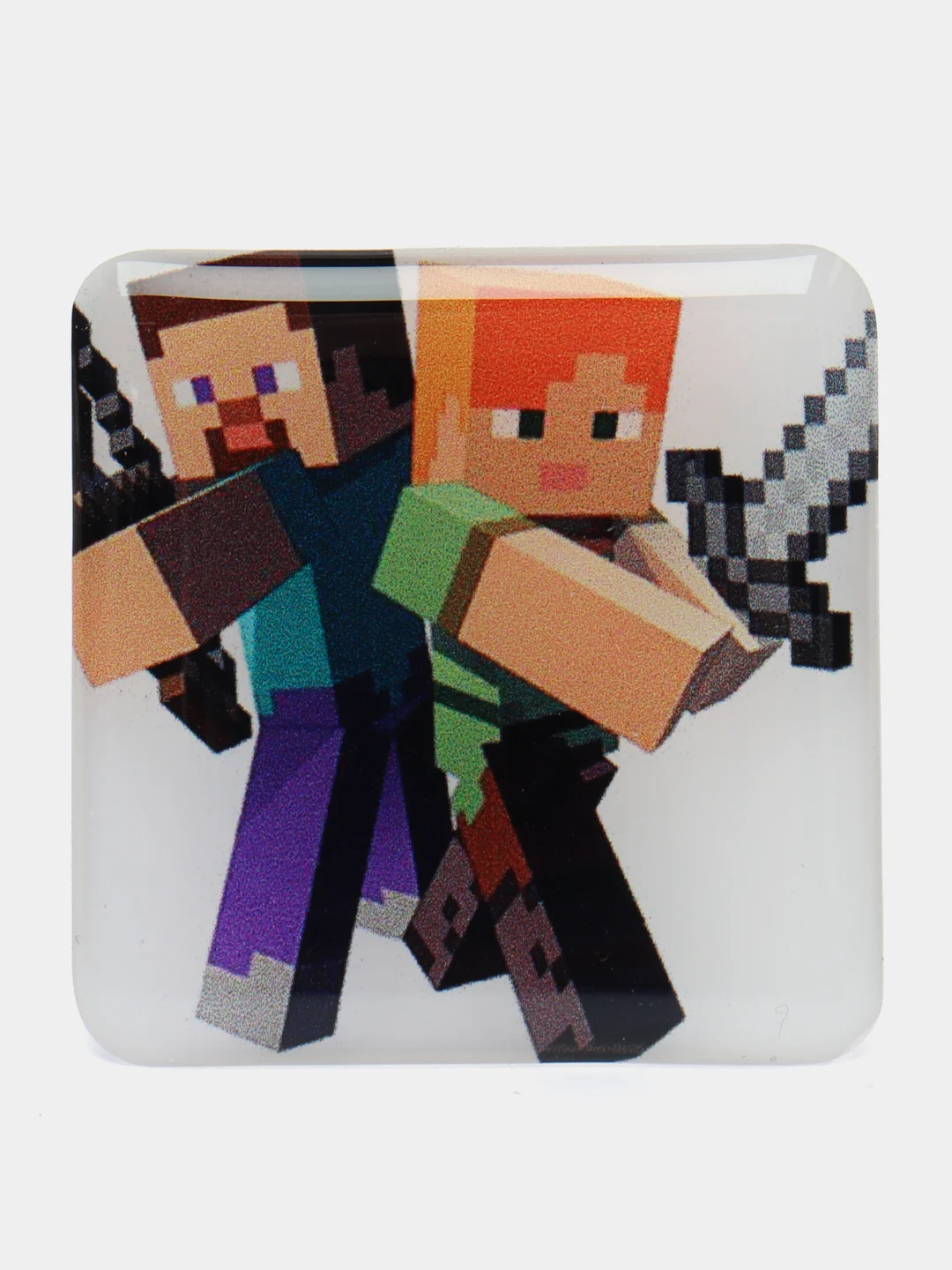 Бежевый меланж 3d-стикеры, наклейки на телефон Minecraft (Майнкрафт), Маша и Медведь