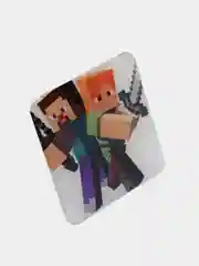 Бежевый меланж 3d-стикеры, наклейки на телефон Minecraft (Майнкрафт), Маша и Медведь