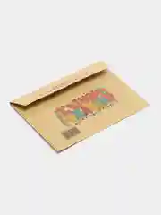 Бронзовый конверт подарочный, для денег, с фото открыткой "Николай Караченцов"