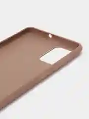 Светло-коричневый чехол Samsung Galaxy A71, Самсунг Галакси А71 силиконовый, цветной, матовый