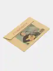 Серый конверт подарочный, для денег, с фото открыткой "Николай Караченцов"