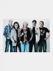 Серый конверт подарочный, для денег, с фото открыткой "Машина времени" Андрей Макаревич