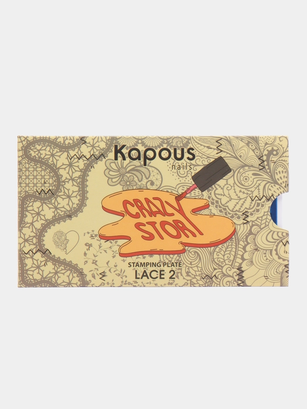 Пластина для стемпинга "Lace 2" "Crazy story". Kapous. Арт. 2807
