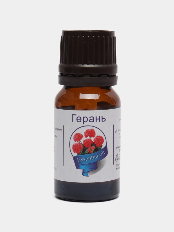 Эфирное масло "Герань", флакон-капельница, 10 мл