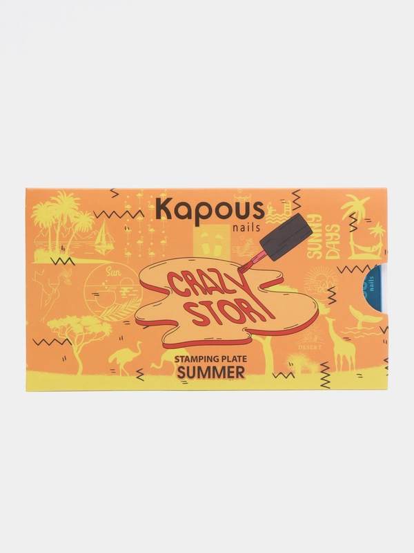 Пластина для стемпинга "Summer" "Crazy story". Kapous. Арт. 2805