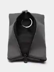 Серый ключница кожаная